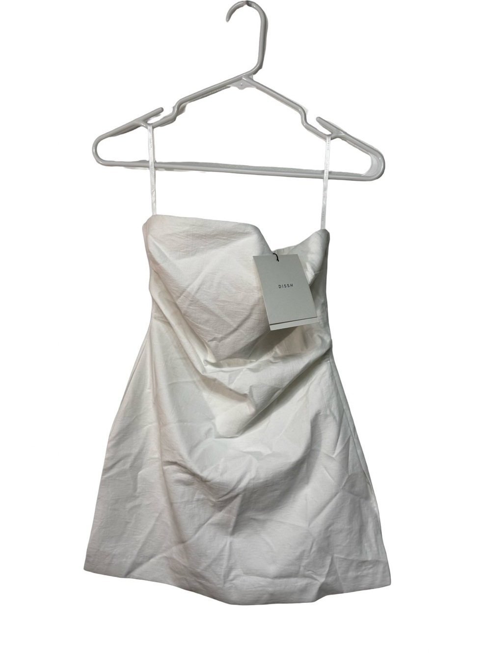 DISSH White Strapless Mini Dress